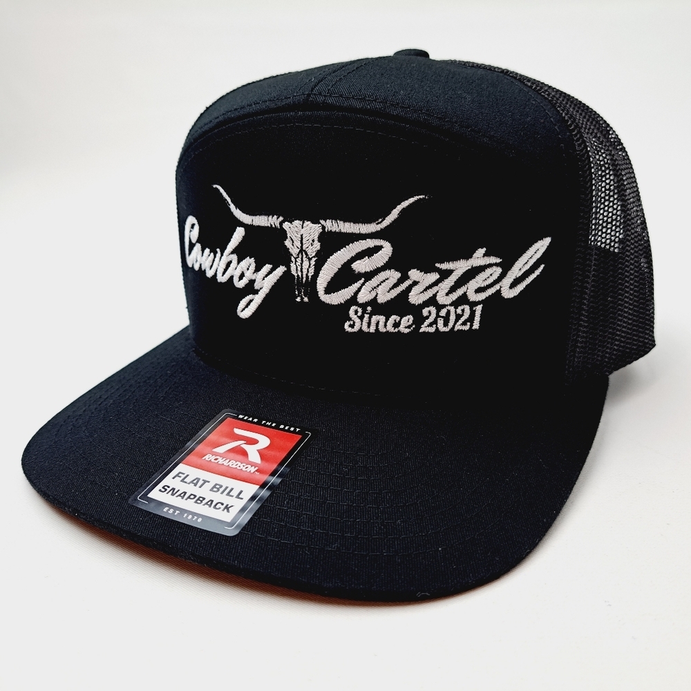 Cowboy Cartel Richardson 7 Panel Flat Bill Trucker Mesh Snapback